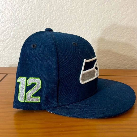 NWOT - New Era Seattle Seahawks #12 Blue Snapback Hat - Picture 3 of 7